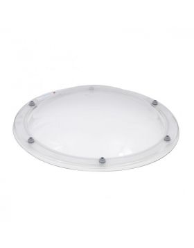 Lichtkoepel 90cm 2-Wandig PC/PC Glashelder Bolvormig (TIJDELIJK NIET LEVERBAAR)