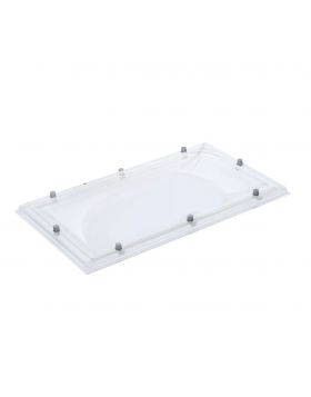Lichtkoepel 100x230cm 2-Wandig PC/PC Glashelder Bolvormig (TIJDELIJK NIET LEVERBAAR)