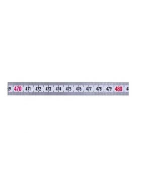 Memolon wit vlak machinemeetlint horizontaal rechtsoplopend - 1 m x 13 mm