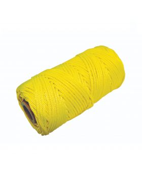 Metselkoord gevlochten 1.5mm PA fluor geel klos 50m