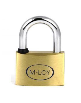 M-LOY messing hangslot verschillend sluitend - 40 mm