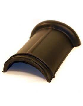 Monier OVH206 Halfronde Vorst - Zwart Glazura Engobe