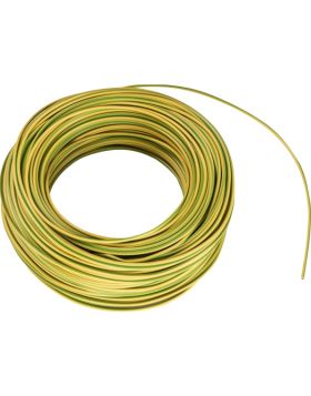 Montagesnoer Eca H07V-K Eca 6,0 mm2 groen-geel | 100 meter