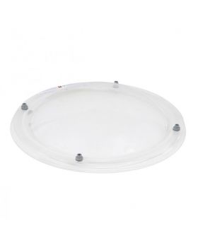 Lichtkoepel 90cm 2-Wandig PC/AC Opaal Bolvormig (TIJDELIJK NIET LEVERBAAR)