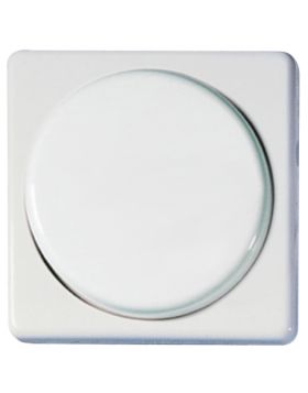 Opus 1 50 x 50 mm afdekking voor draaidimmer alpinewit
