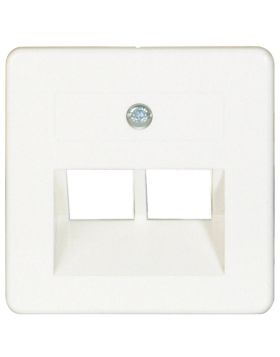 Opus 55 afdekking voor ISDN/DATA aansluitdoos 2-voudig antraciet - zijdeglans (UITVERKOOP, OP = OP)