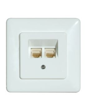 Opus modulaire ISDN aansluitdoos dubbel 2x8/8-polig, afzonderlijk schakelbaar