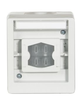 Opus Resist multifunctionele schakelaar / serviceschakelaar zonder verlichting lichtgrijs/staalblauw