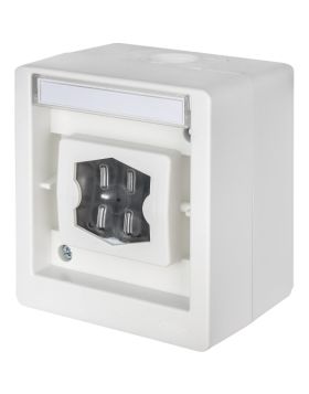 Opus Resist multifunctionele schakelaar / serviceschakelaar zonder verlichting helder wit