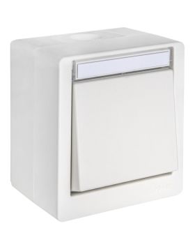 Opus Resist (puls)schakelaar met verlichting 3-voudig uit/wissel/puls helder wit