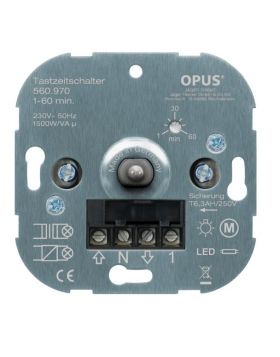 Opus tijdschakelaar met pulsbediening, N-leiding noodzakelijk