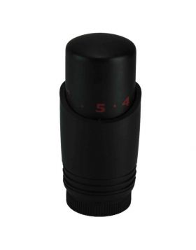 Riko luxe thermostaatknop M-30 mat-Zwart