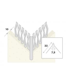 Ripstaal Stucprofiel Hoekbeschermer 1005 (270cm)