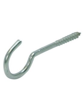 Schroefhaak Zwaar Houtdraad 80X25mm Diameter: 5.8 Verzinkt - 10 stuks 