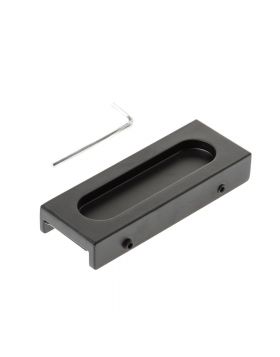 Schuifdeurkom rechthoek 100mm Blank zamac