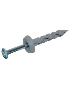 Slagschroefnagel 5X50+Plug 8X50 Verzinkt met kraagplug - 200 Stuks