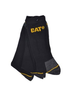 Sokken 41-45 CAT zwart I 24 stuks