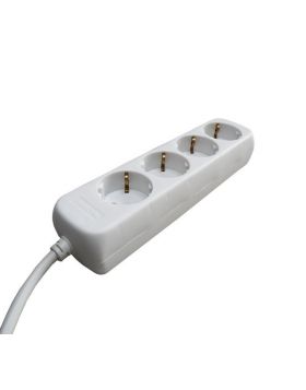 Stekkerdoos 4-delig aarde met 5 meter kabel