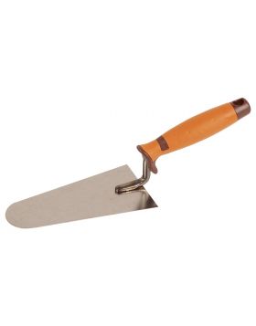 Troffel SUPER PROF ECO rond Belgisch model 180mm RVS met SUPERSOFT greep