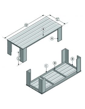 Steigerhouten tafel maken