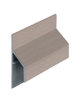 Trim/kraal aansluitprofiel 17mm Keralit Vergrijsd ceder - Classic (bestelnr. 2810)