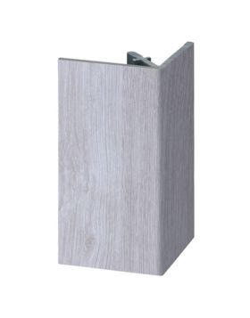 Uitwendig rechthoekprofiel Keralit 46x46mm Wit eiken - Modern eiken (bestelnr. 2812)