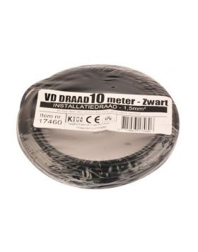 VD-draad 1.5 mm2 zwart - 10 meter
