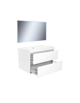 Wiebaden Vision meubelset (incl. spiegel) 80 cm wit