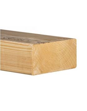 Vuren c24 geschaafd 100x250x4800 - Nettomaat mm 95x245