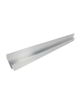 Wandrij Super Prof aluminium h-profiel getand 125 cm
