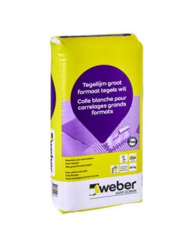 Weber Beamix Tegellijm grootformaat tegels 4kg wit