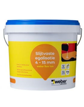 Weber Beamix Floor ton slijtvaste vloeregalisatie | Grijs | 20 kg