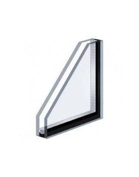 Iso-veiligheidsglas blank HR++ WK042 830x2015mm