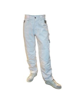 Be-Wear | standaard werkbroek wit-grijs | maat 48 | Super Prof