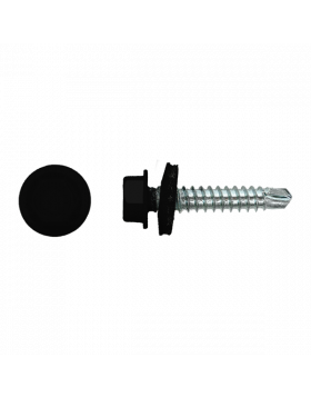 Zelfborende schroef 4,8x35mm Verzinkt RAL9005 | 100 stuks