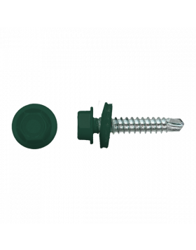 Zelfborende schroef 4,8x35mm Verzinkt RAL6005 | 100 stuks