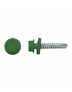 Zelfborende schroef 4,8x35mm Verzinkt RAL6001 | 100 stuks