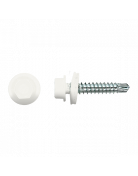 Zelfborende schroef 4,8x35mm Verzinkt RAL9016 | 100 stuks
