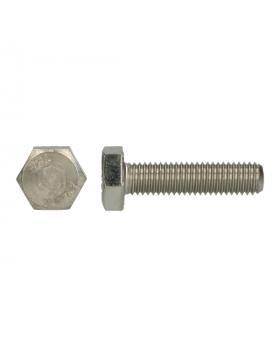 Zeskanttapbout RVS A2-70 DIN 933 M8x100mm | 50 stuks