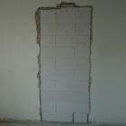Deurgat / Deuropening dichtmaken binnenmuur