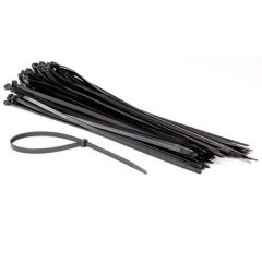 100-delige set met zwarte nylon kabelbinders - 8.8 x 500 mm