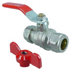 Riko knel kogelkraan volle doorlaat Vernikkeld 28x28