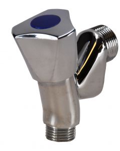 Kiwa beluchterkraan 1/2 chroom knop