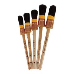 Goudhaantje® Patentpuntkwast zuiver zwart Chinees varkenshaar handgemaakt no. 16