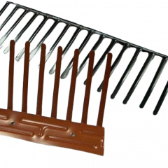 Vogelschroot 60 mm/100 cm antraciet aluminium per stuk