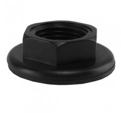 Saniville Zwarte bevestigingsmoer + pakking tbv Toiletkr. 1/2 inch