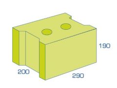 BIA Betonblokken 20/19 VW (290x200x190mm) per 12 stuks