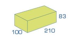 BIA Betonstenen Maasformaat VW (210x100x83mm) per 156 stuks