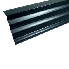 Dakbeschotprofiel / Onderpanprofiel 150 mm / 150 cm antraciet PVC