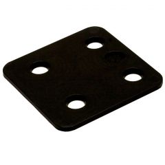 GB Drukplaatjes / Stelplaatjes Zwart Zonder Sleuf 70X70X3 - 48 stuks